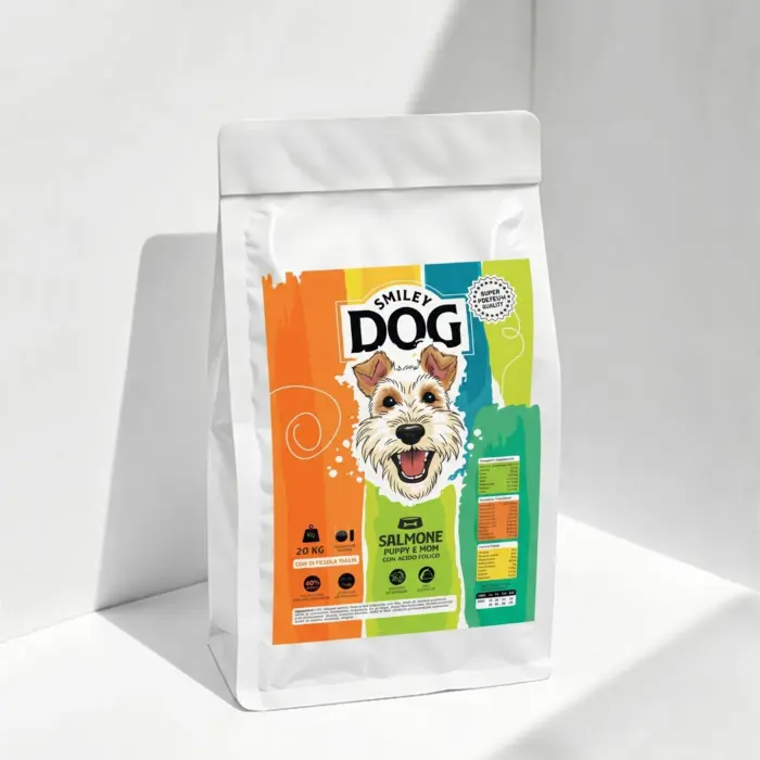 SMILEY DOG SALMONE PUPPY E MOM con Acido Folico