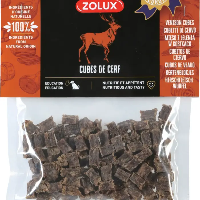 ZOLUX  Cubetti di Cervo 100 g – Snack Naturale per Cani (Copia)