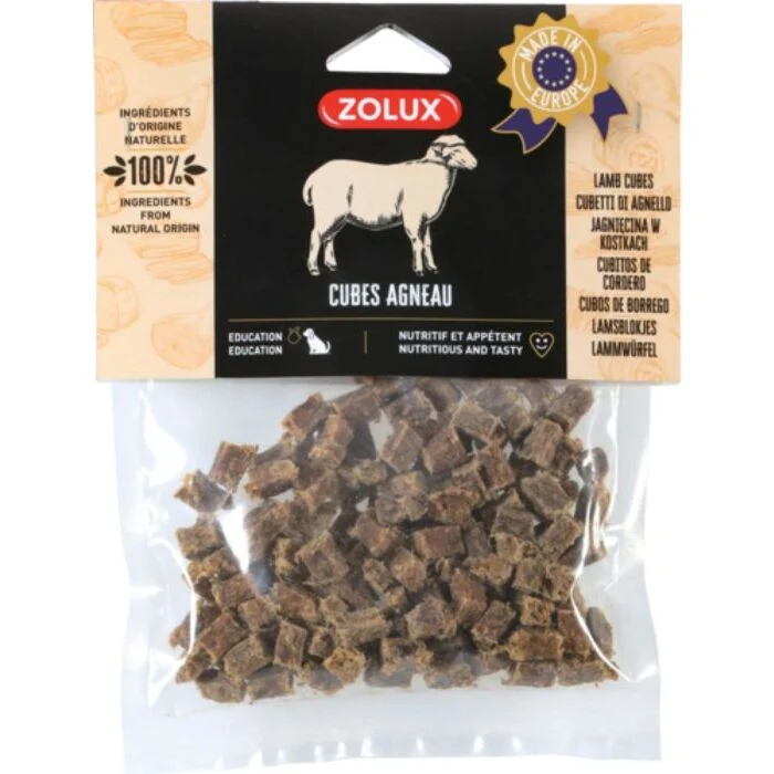 ZOLUX Cubetti di Agnello 100 g – Snack Naturale per Cani (Copia)